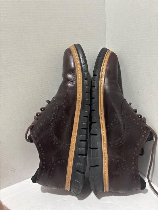 Cole Haan Men\'s ZERØGRAND Wingtip Oxfords waterproof Brown leather size 10.5 main image 6